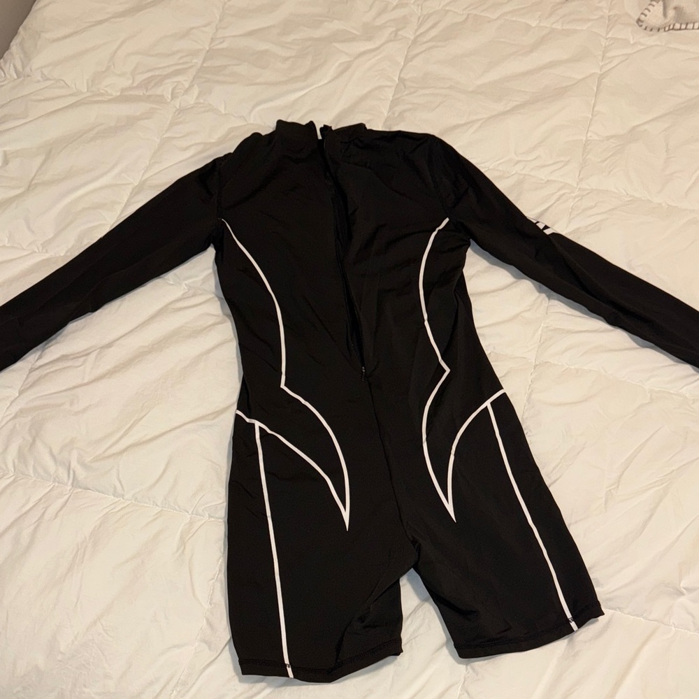 Women’s Black and White One Piece